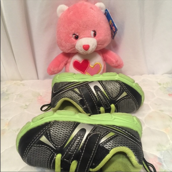 Boys sneakers lime and black - Picture 3 of 6